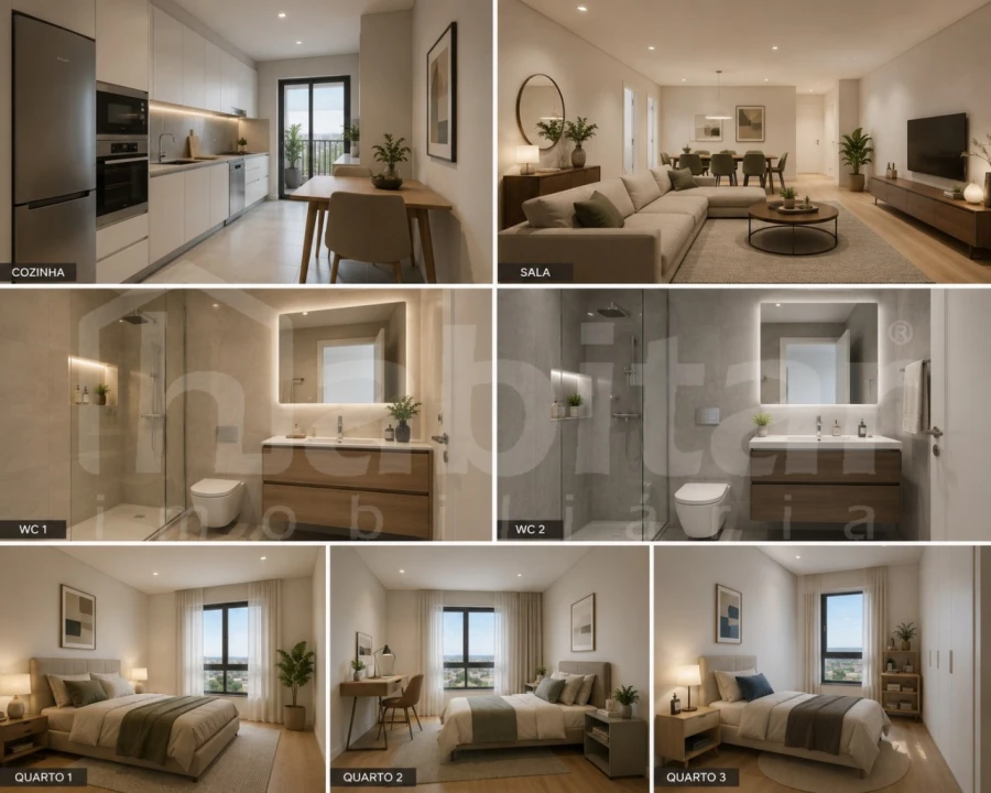 Apartamento T1 para Venda em Benavente Foto 1