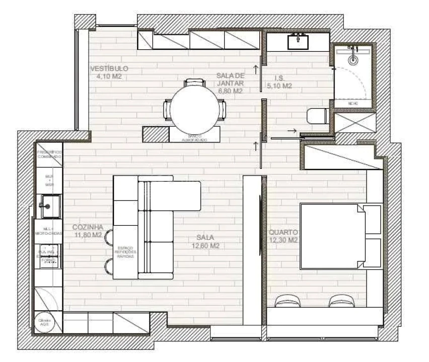 Apartamento T1 para Venda em Rio Tinto Foto 9