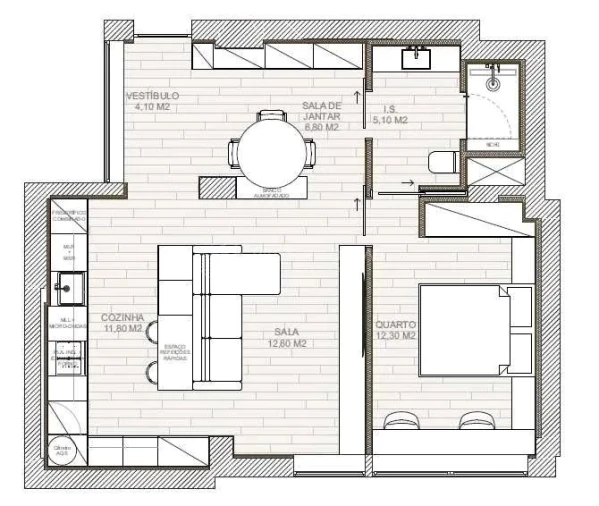 Apartamento T1 para Venda em Rio Tinto Foto 9