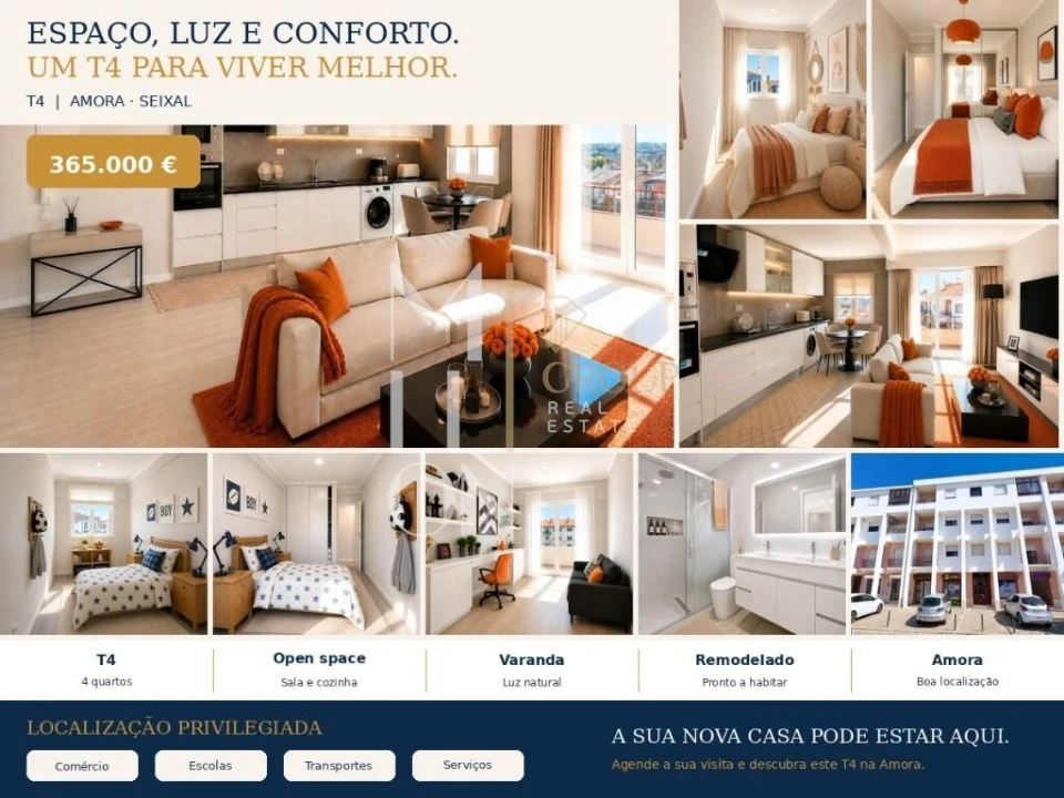 Apartamento T4 para Venda em Amora Foto 37