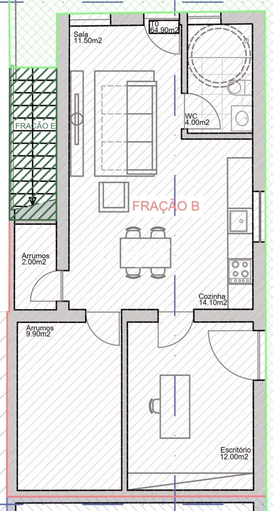 Apartamento T2 para Venda em Caldas de Vizela (São Miguel e São João) Foto 16