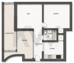 Apartamento T1 para Venda em Alvalade