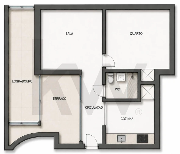 Apartamento T1 para Venda em Alvalade Foto 22