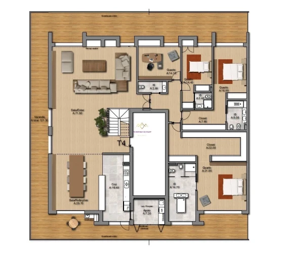 Apartamento T5 para Venda em Montijo e Afonsoeiro Planta 2