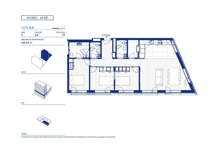 Apartamento T3 para Venda em Campanhã Planta 1