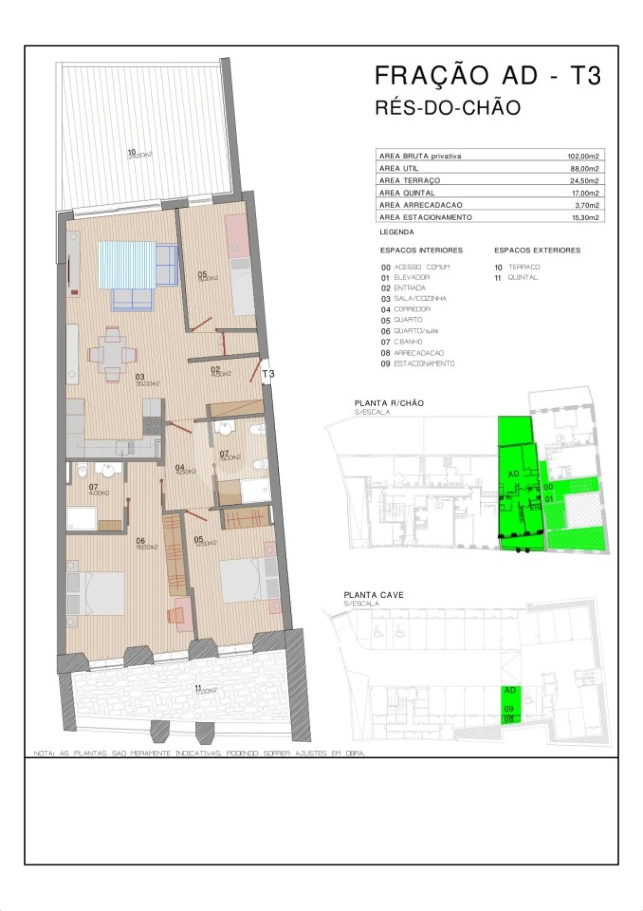Apartamento T3 para Venda em Ovar, São João, Arada e São Vicente de Pereira Jusã Foto 1