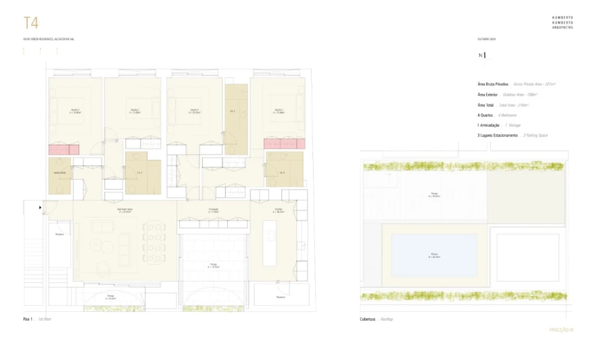 Apartamento T4 para Venda em Santa Maria do Castelo e Santiago e Santa Susana Planta 1