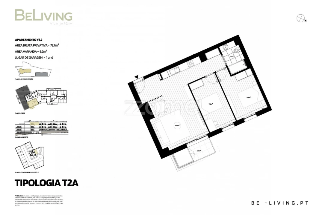 Apartamento T2 para Venda em Vila das Aves Foto 14