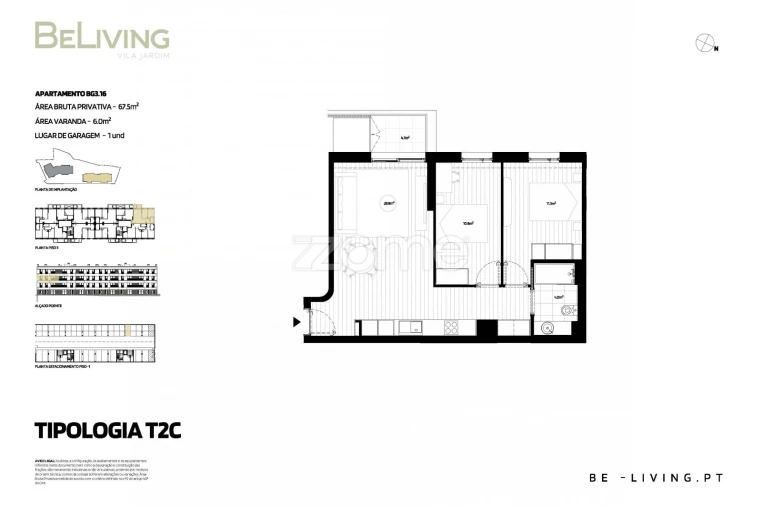 Apartamento T2 para Venda em Vila das Aves Foto 2