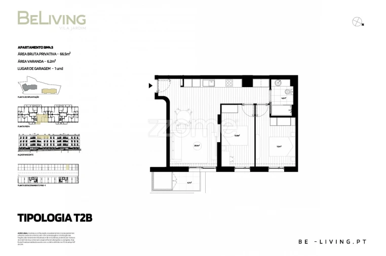Apartamento T2 para Venda em Vila das Aves Foto 2