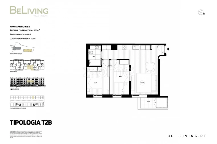 Apartamento T2 para Venda em Vila das Aves Foto 2