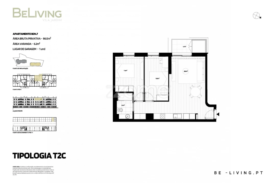 Apartamento T2 para Venda em Vila das Aves Foto 2