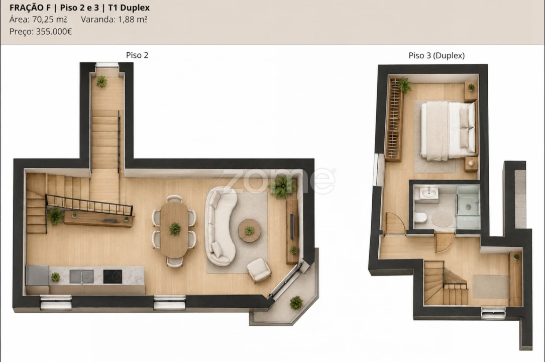 Apartamento T1 para Venda em Santa Marinha e São Pedro da Afurada Foto 4