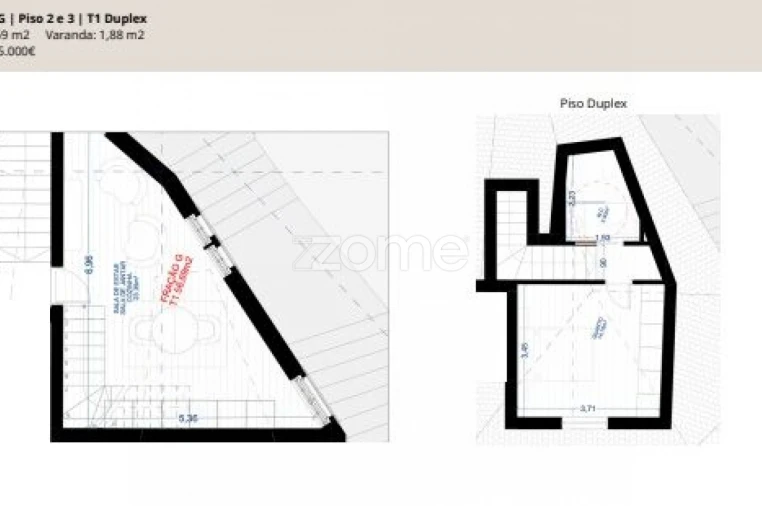 Apartamento T1 para Venda em Santa Marinha e São Pedro da Afurada Foto 5