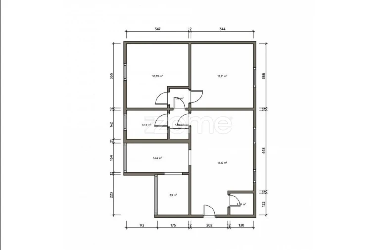 Apartamento T2 para Venda em Rio de Mouro Planta 1