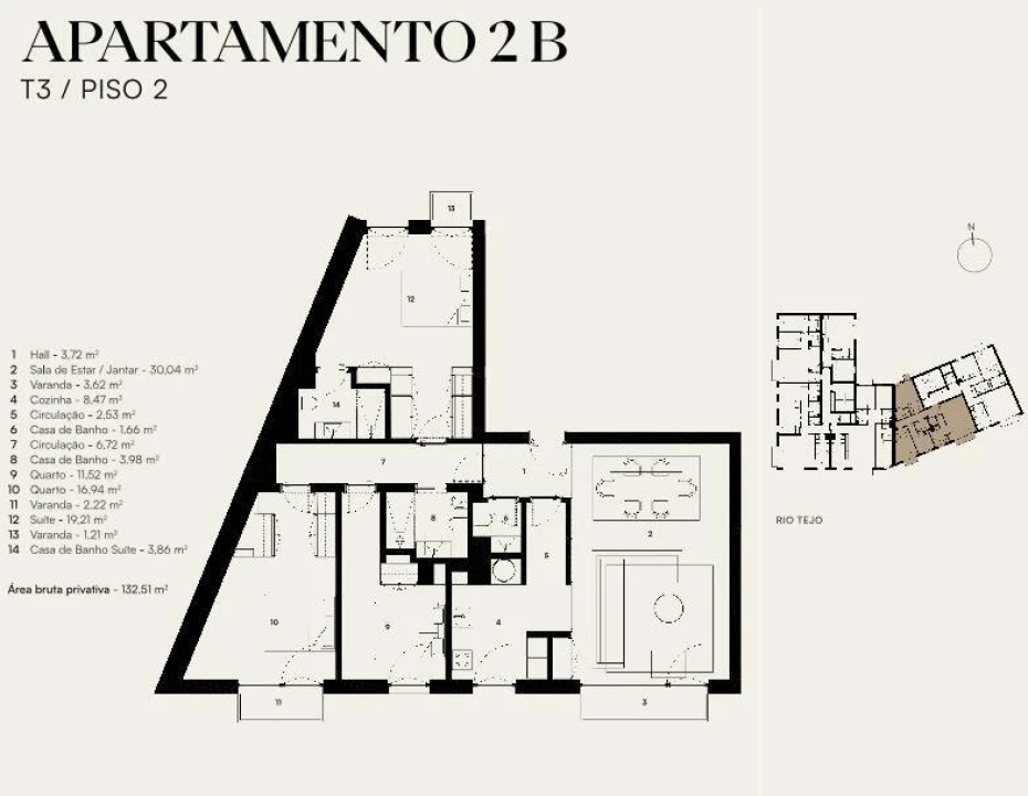 Apartamento T3 para Venda em Alcantara Foto 6