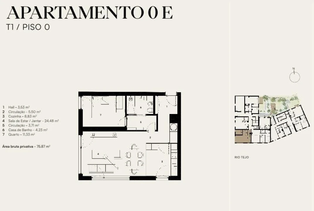 Apartamento T1 para Venda em Alcantara Foto 6