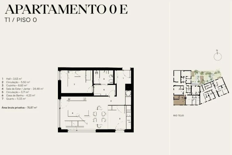 Apartamento T1 para Venda em Alcantara Foto 6