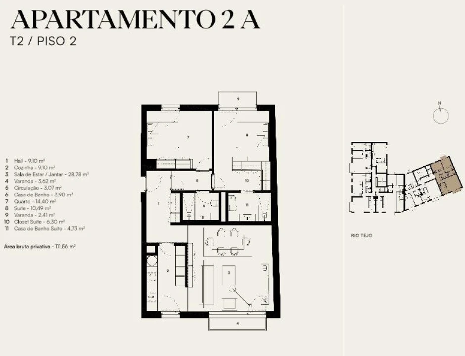 Apartamento T2 para Venda em Alcantara Foto 6