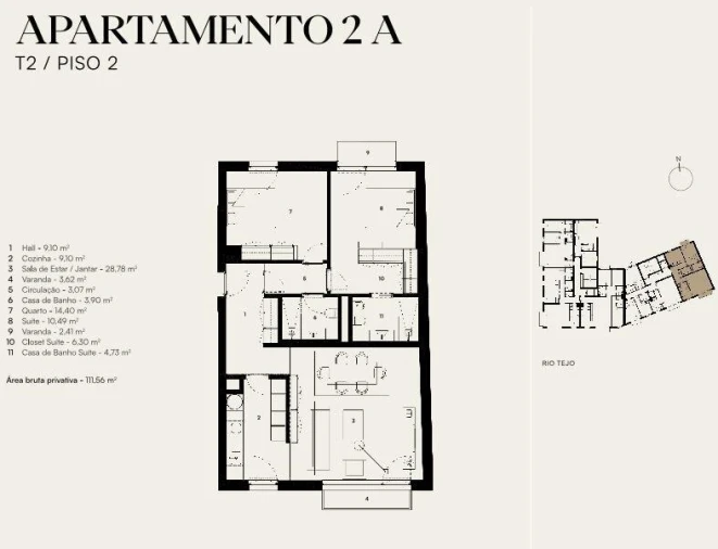 Apartamento T2 para Venda em Alcantara Foto 6