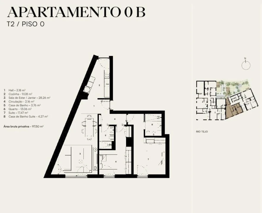 Apartamento T2 para Venda em Alcantara Foto 6