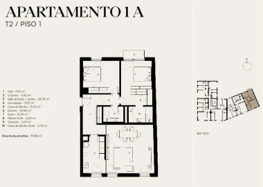 Apartamento T2 para Venda em Alcantara