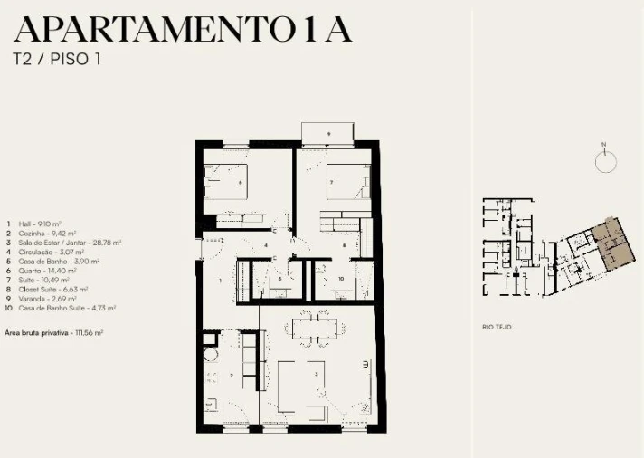 Apartamento T2 para Venda em Alcantara Foto 6