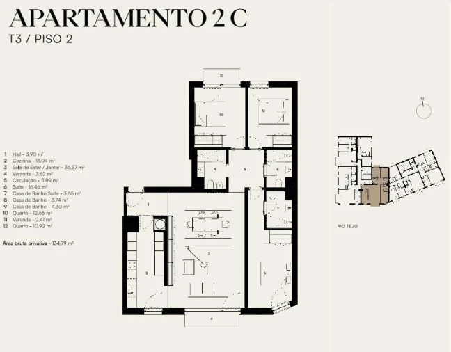 Apartamento T3 para Venda em Alcantara Foto 6