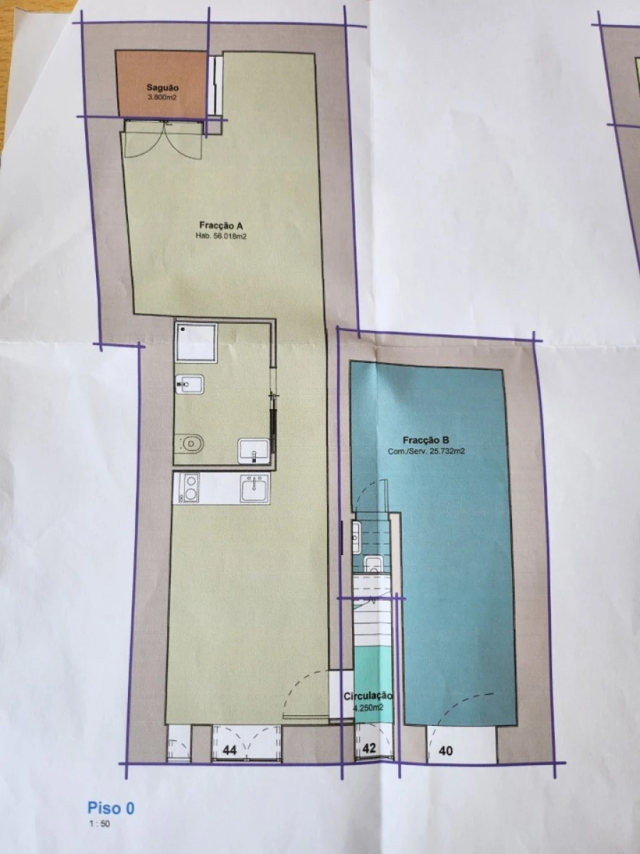 Apartamento T1 para Venda em União das Freguesias de Setúbal Planta 1