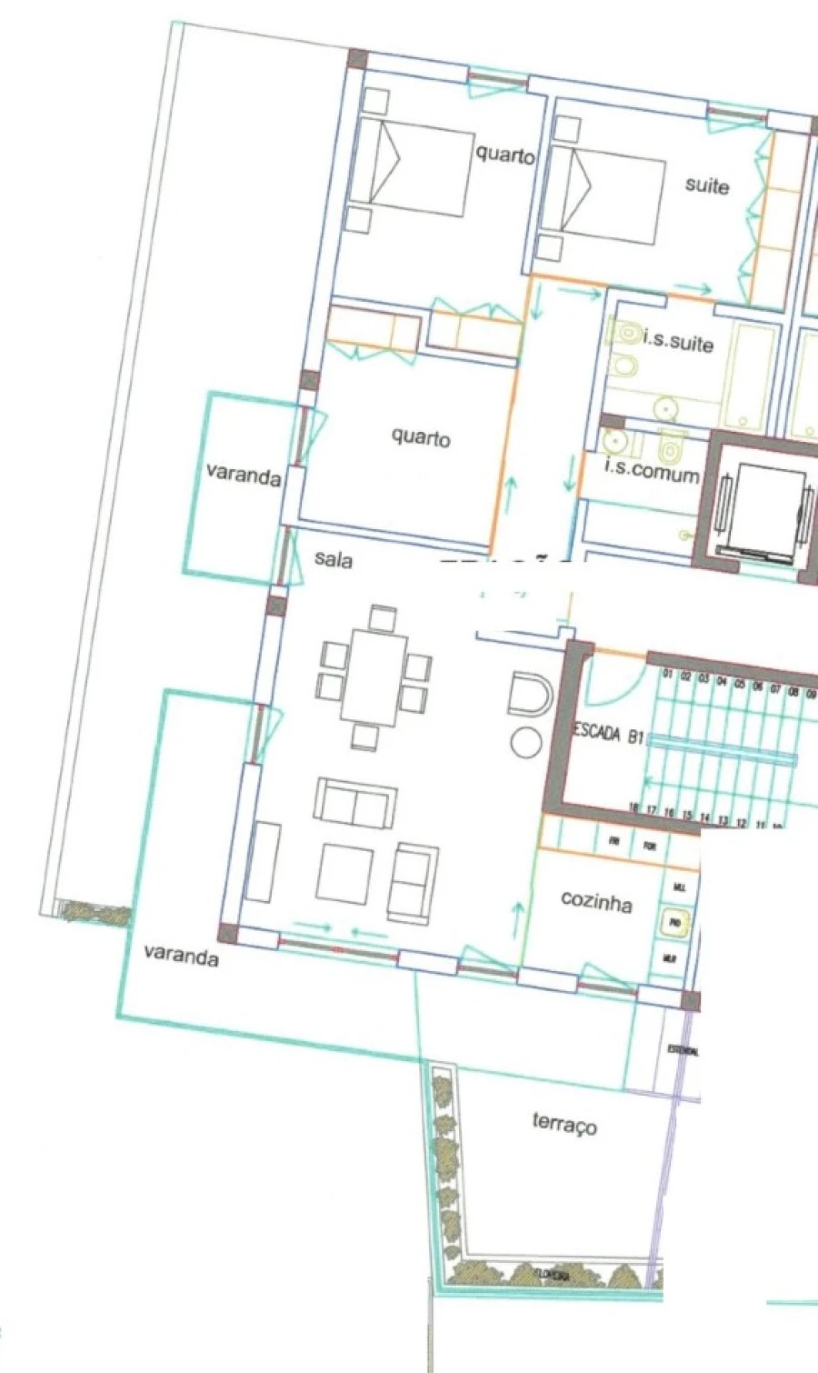 Apartamento T3 para Venda em Ílhavo (São Salvador) Planta 1