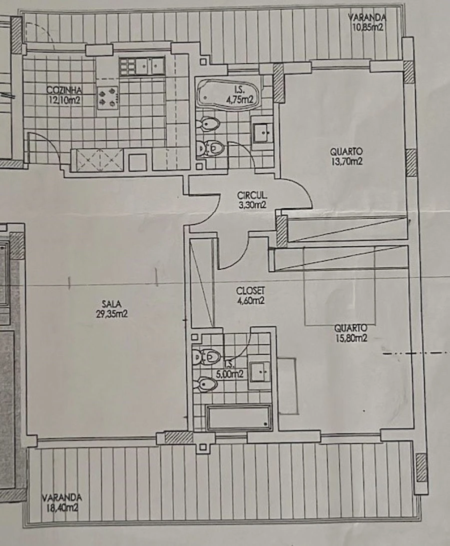 Apartamento T2 para Venda em Odivelas Planta 1