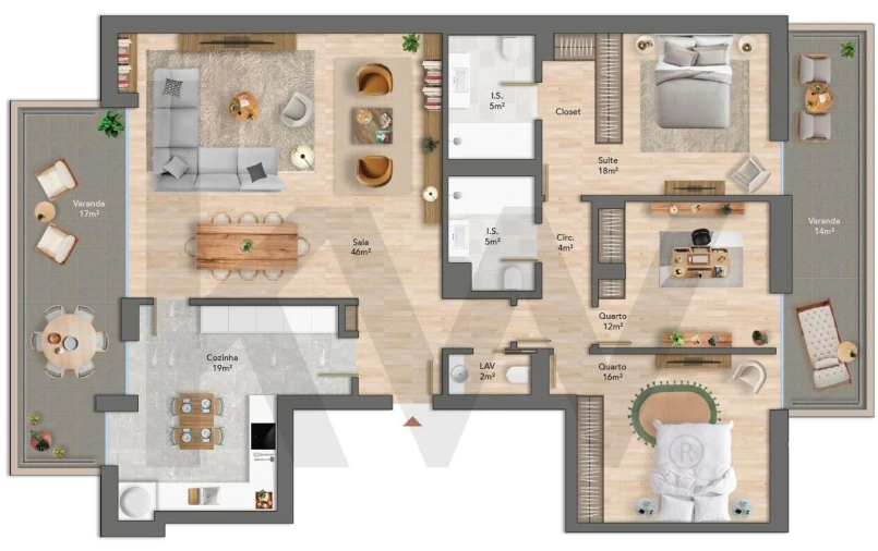 Apartamento T3 para Venda em Póvoa de Santa Iria e Forte da Casa Foto 21