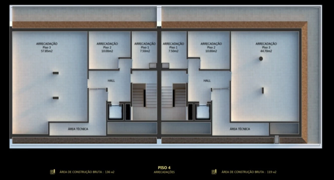 Apartamento T4 para Venda em Cascais e Estoril Planta 4
