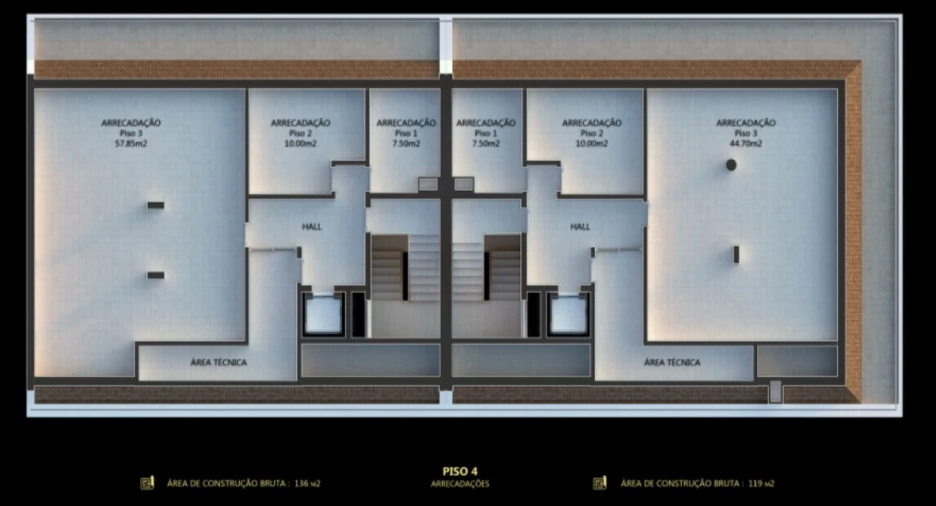 Apartamento T4 para Venda em Cascais e Estoril Planta 4
