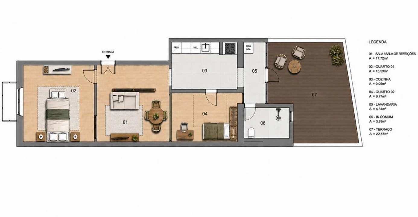 Apartamento T2 para Venda em Santa Maria Maior Foto 21