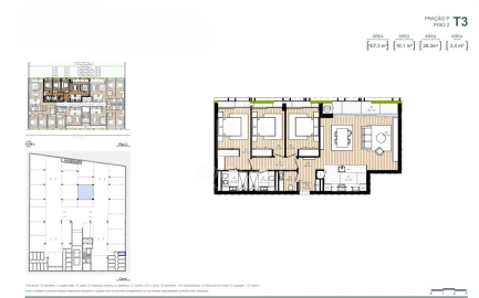 Apartamento T3 para Venda em Custoias
