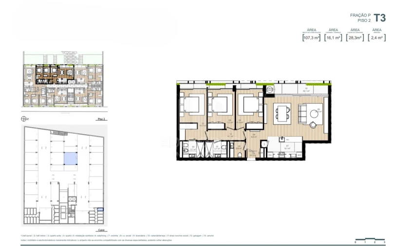 Apartamento T3 para Venda em Custoias Foto 29
