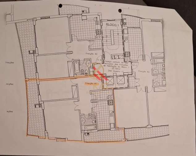 Apartamento T1 para Venda em Armação de Pera Planta 1