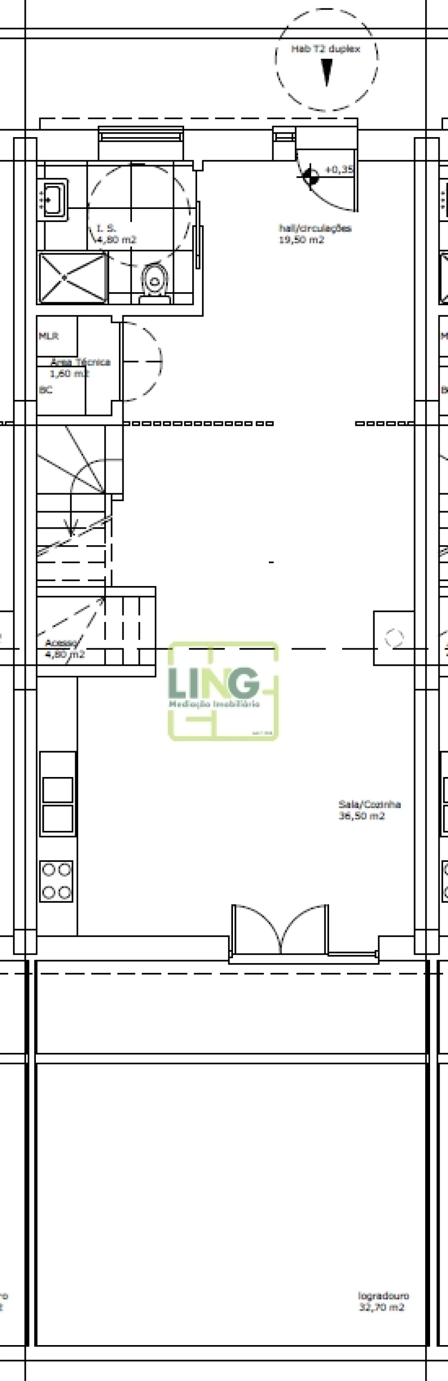 Moradia T4 para Venda em Tortosendo Planta 1
