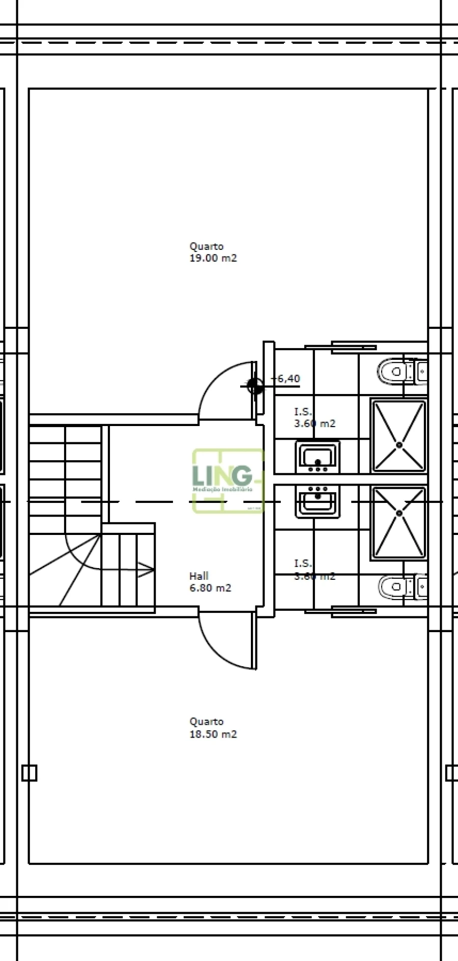 Moradia T4 para Venda em Tortosendo Planta 3