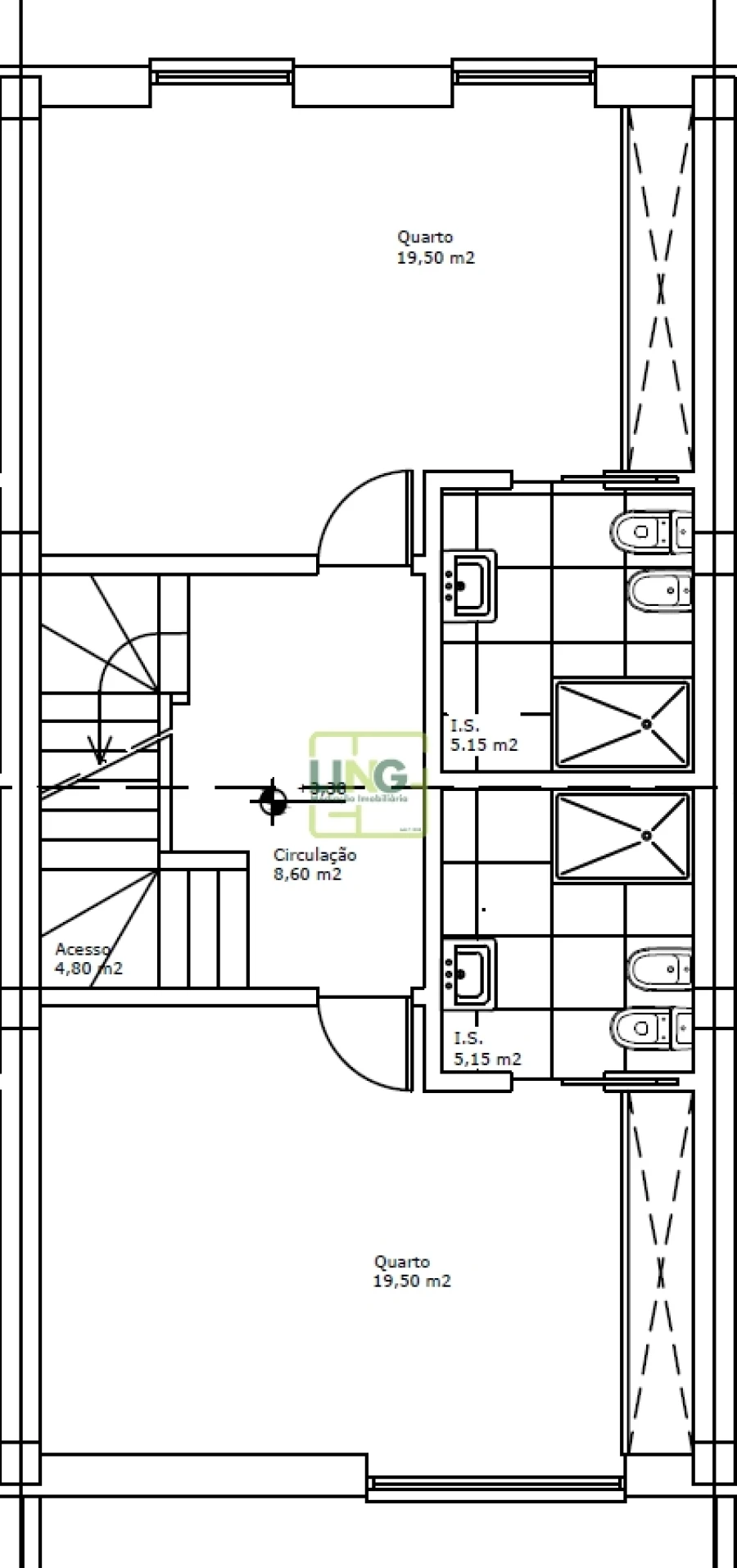 Moradia T4 para Venda em Tortosendo Planta 2