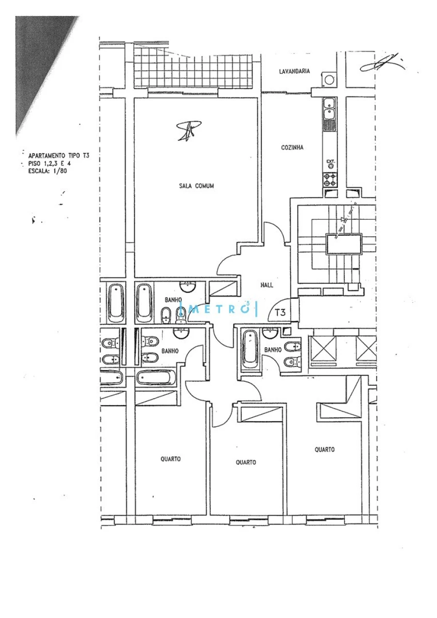 Apartamento T3 para Venda em Ramalde Planta 1