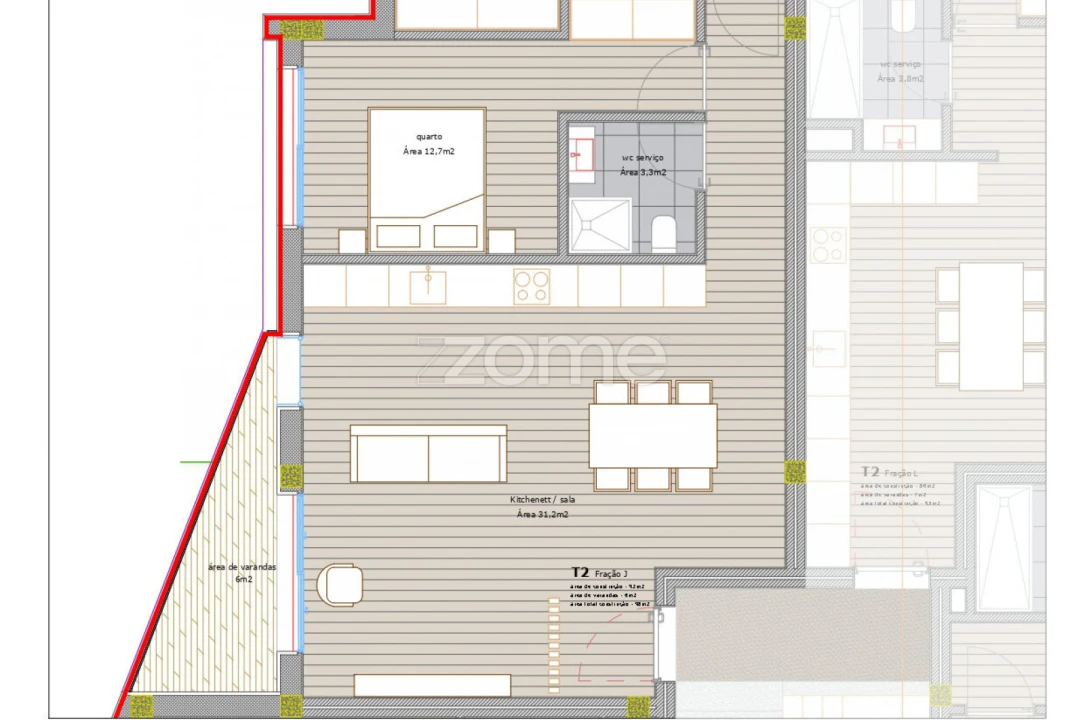 Apartamento T2 para Venda em Antas e Abade de Vermoim Foto 7