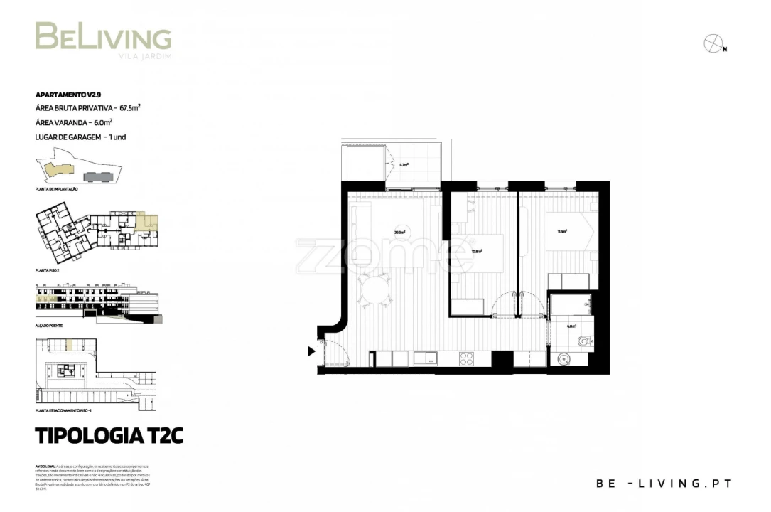 Apartamento T2 para Venda em Vila das Aves Foto 14