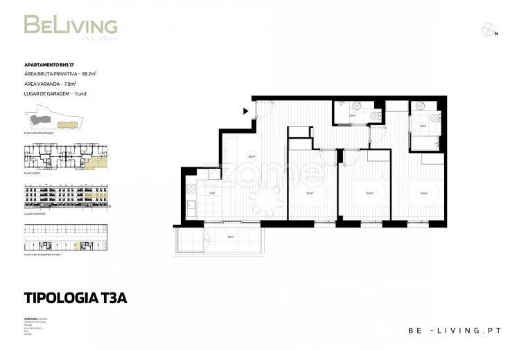 Apartamento T3 para Venda em Vila das Aves Foto 14