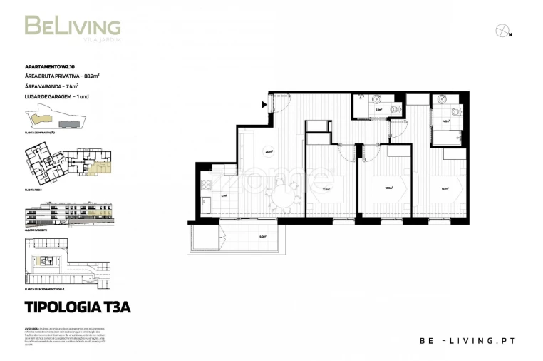 Apartamento T3 para Venda em Vila das Aves Foto 14