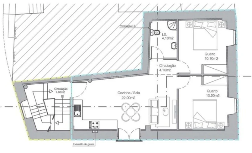 Apartamento T2 para Venda em Fundão, Valverde, Donas, A. Joanes, A. Nova Cabo Foto 7