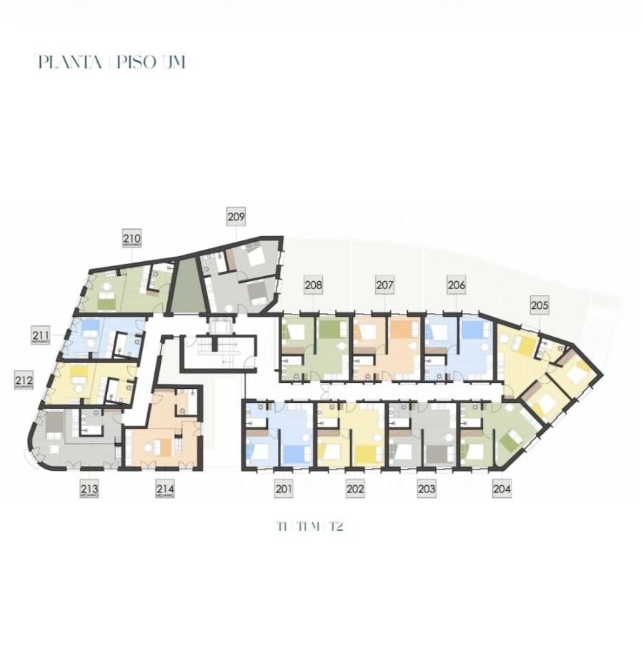 Apartamento T1 para Venda em Paranhos Planta 3
