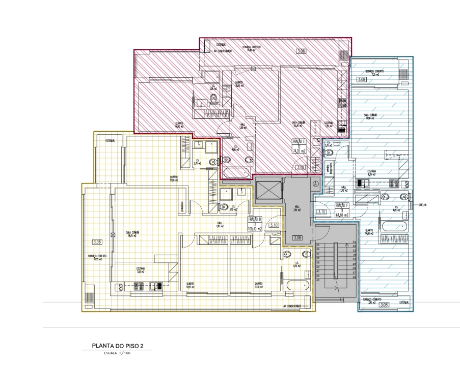 Apartamento T2 para Venda em Faro (Sé e São Pedro) Planta 2