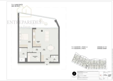 Apartamento T1 para Venda em Oliveira do Douro